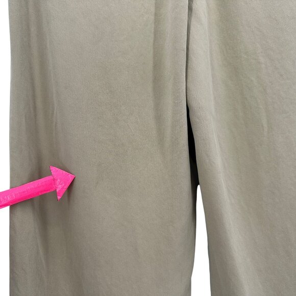 Tommy Bahama Relax Mens 33 Pants Silk Pleated Cuffed Tan Straight Leg - Picture 8 of 11